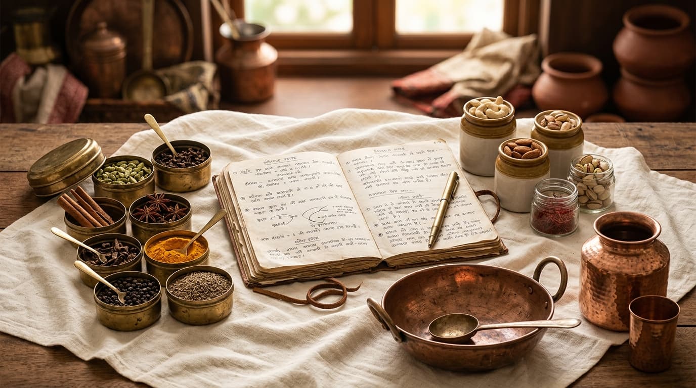 Ancestral recipes and Satvik culinary craftsmanship